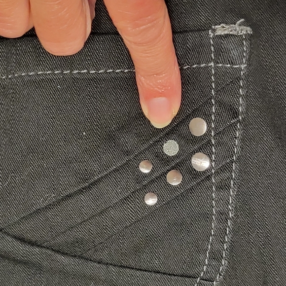 Nine West Black Denim Capris Pants / Skimmers SIZE 8 - Picture 8 of 8